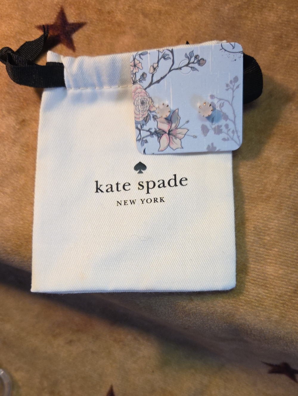 kate spade Gold-Tone Pale Pink Faceted Stud Earrings